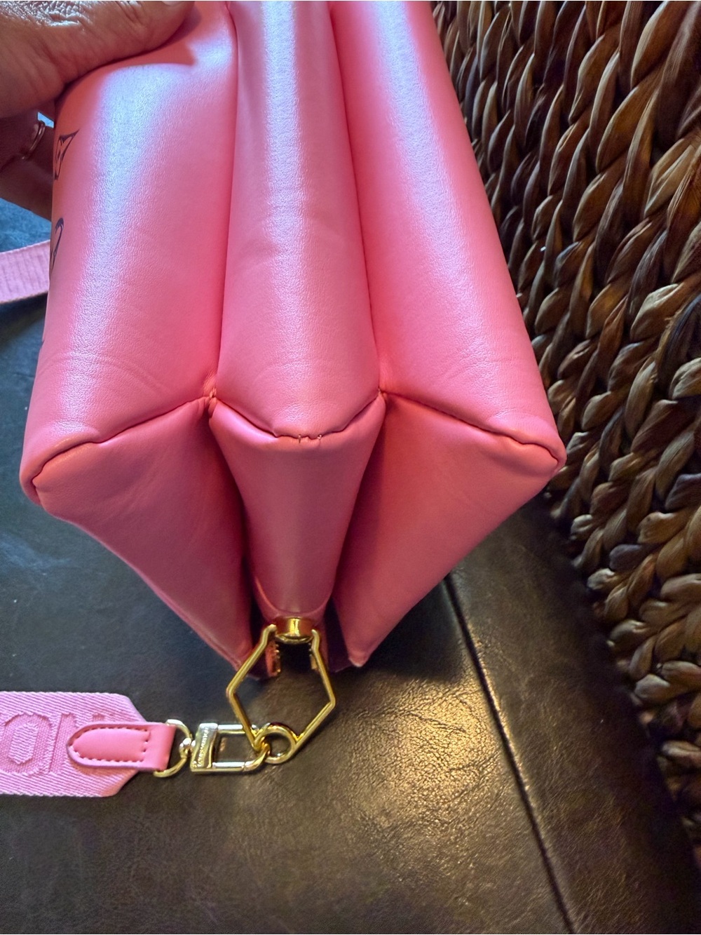 Pink and Purple Monogram Crossbody Bag - Picture 6 of 9